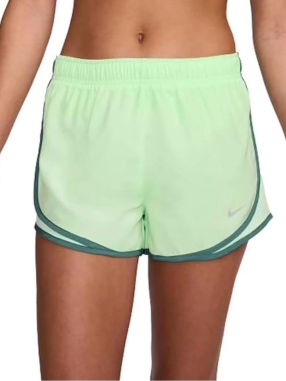 Nike Women's Dri-Fit Tempo Running Shorts Vapor Green/Hunter Size XL